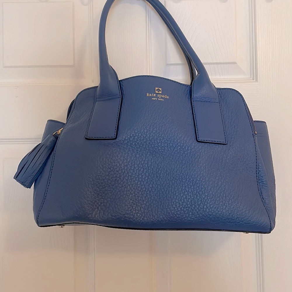 Kate Spade Blue Leather Handbag